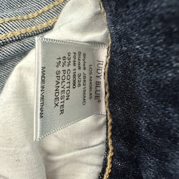 Judy Blue Jeans Womens 26 Blue Boyfriend High Rise Stretch Casual Minimalist - Picture 9 of 16